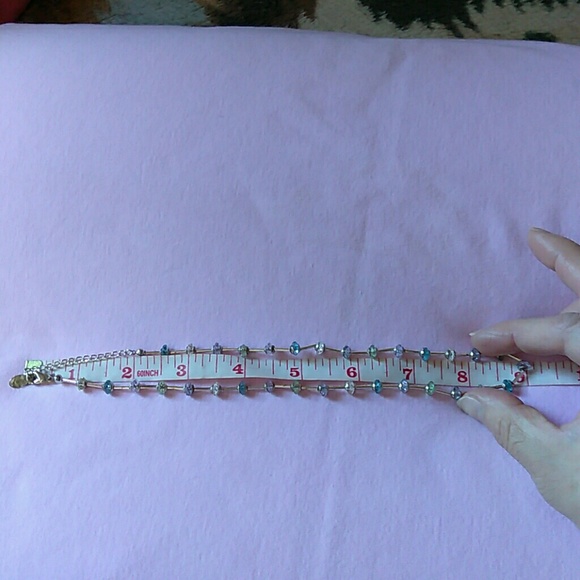 GARGANTUAN SILVER BLUE & TRANSPARENT STONS. - Picture 5 of 6